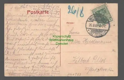 141923 Ansichtskarte Neunkirchen Bz. Trier 1909 Partie an der Bliesmühle Saar