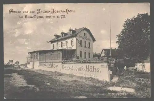 141811 Ansichtskarte Franz Josefs Höhe bei Hain Oybin Hotel restaurant Jehring um 1910