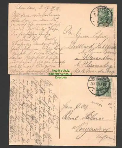 141584 2 AK Sächsische Schweiz Schandau Kirnitzschtal 1908 Forsthaus Hotel