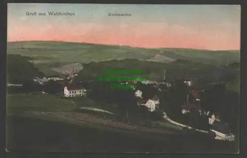 141597 Ansichtskarte Waldkirchen Zschopauthal Witzschdorf 1911