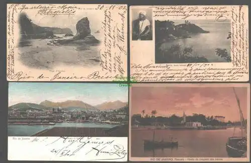 141957 4 Ansichtskarte Rio de Janeiro Bahia Santo Antonio 1902 Brasilien