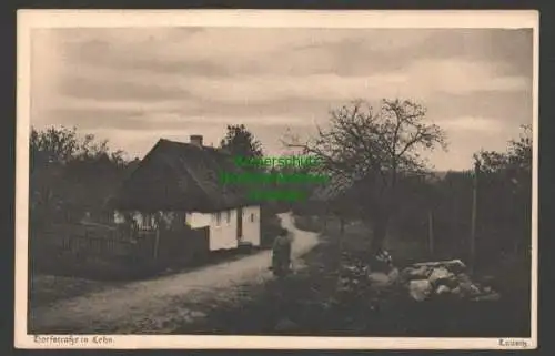 141134 Ansichtskarte Dorfstraße in Lehn Lausitz um 1925 Heimatschutz Bertha Zillessen