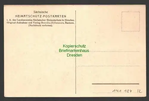 141134 AK Dorfstraße in Lehn Lausitz um 1925 Heimatschutz Bertha Zillessen