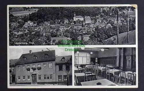 128810 Ansichtskarte Leutenberg Thür. Gasthaus Thüringer Hof Herbert Goldemund