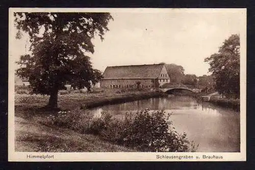 101327 AK Himmelpfort Schleusengraben und Brauhaus 1937