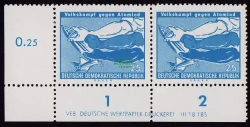 DDR DV 3774 656 ** Volkskampf gegen den Atomtod 1958