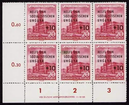 DDR DV 3685 557 ** Hilfe für Ungarn 1956