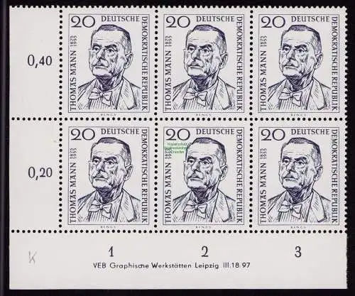 DDR DV 3671 534 ** Thomas Mann 1956