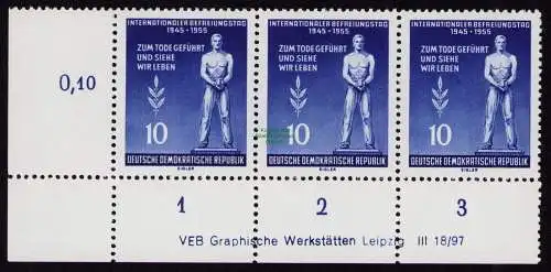 DDR DV 3632 459 ** Tag der Befreiung vom Faschismus 1955