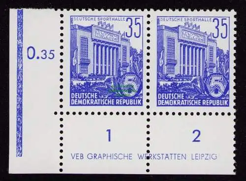 DDR DV 3617 417 XI ** DS Dauerserie FJP 1953