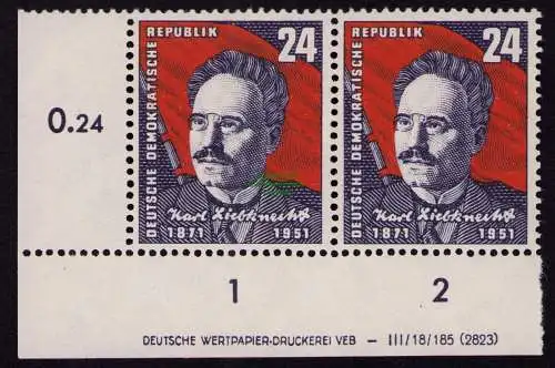 DDR DV 3574 294 DV 1 ** Karl Liebknecht 1951