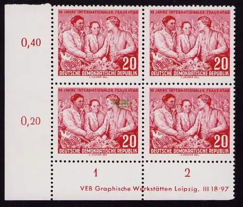 DDR DV 3631 451 ** Internationaler Frauentag 1955