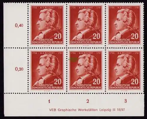 DDR DV 3649 511 ** Wolfgang Amadeus Mozart 1956