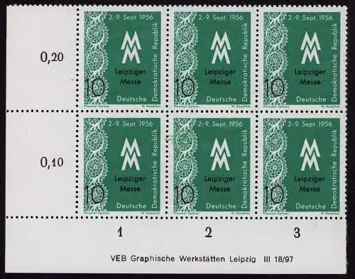 DDR DV 3673 536 ** Leipziger Herbstmesse 1956