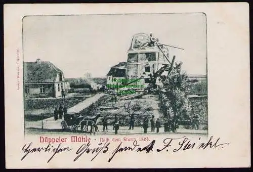 172580 AK  Düppeler Mühle 1904 Nach dem Sturm 1864