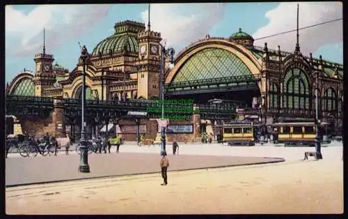 172577 AK  Dresden um 1925 Hauptbahnhof Straßenseite