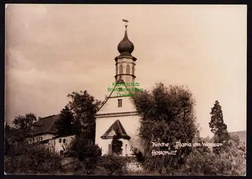 172573 AK  Hosterwitz 1962 Kirche Maria am Wasser