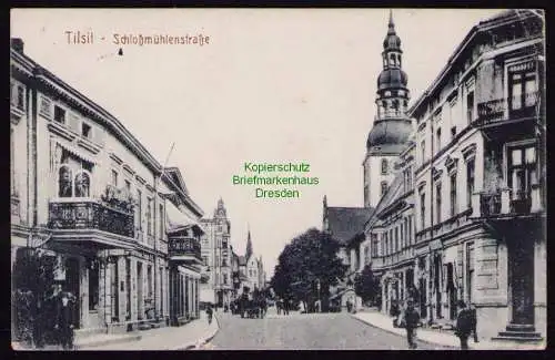 172477 AK  Tilsit 1916 Schloßmühlenstraße Feldpost