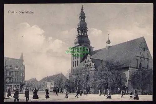 172395 AK  Tilsit um 1915 Stadtkirche