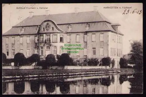 172346 AK  Füchtorf 1913 Schloss Harkotten Freiherr von Ketteler