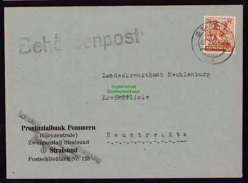 B18337 Brief Barth 1946   Behördenpost