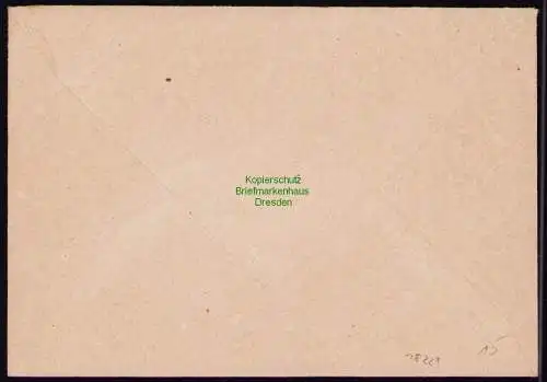 B18229 Finsterwalde Niederlausitz Brief  15.11.49 1949  Mi. 218 Behördenpost