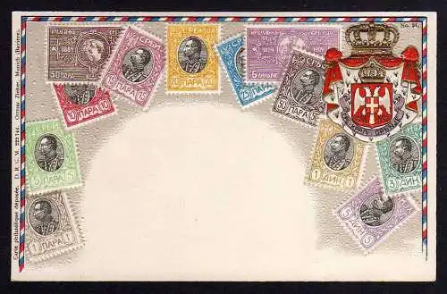 83380 AK Ottmar Zieher München Briefmarken AK     Serbien Србија Srbija