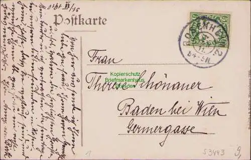 53443 AK Rosenheim Max Josef Platz Mittertor 1911 Marien Apotheke