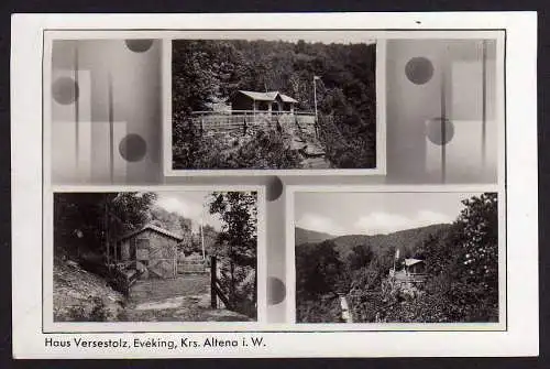 48527 Ansichtskarte Fotokarte Eveking Krs. Altena i. W. Haus Versestolz 1944 Werdohl