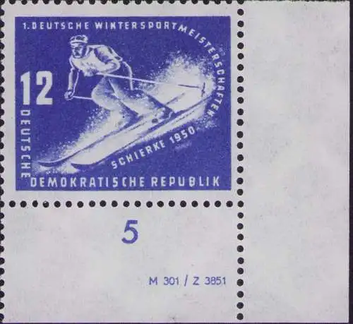 2929 DDR **  246 DV Erste Wintersportmeisterschaften der DDR Schierke