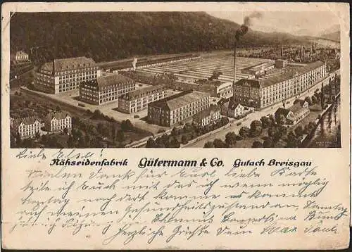 23438 AK Gutach Breisgau Nähseidenfabrik Gütermann & Co. 1929