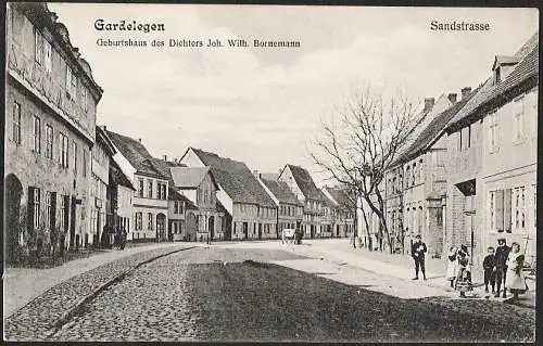 23238 AK Gardelegen Sandstrasse Geburtshaus des Dichters Joh. Wilh. Bornemann