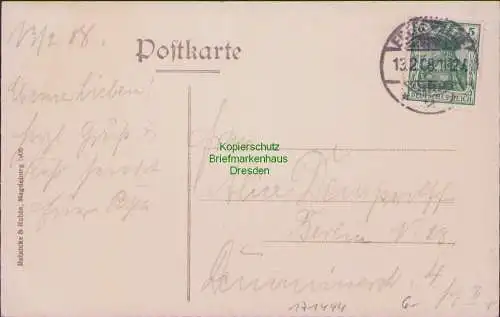 171444 AK Eberswalde Am Markt mit Rathaus Rodenberg Kaisers Kaffee Geschäft 1908