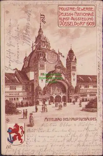 171446 AK INDUSTRIE GEWERBE DEUTSCH-NATIONALE KUNST-AUSSTELLUNG DÜSSELDORF 1902