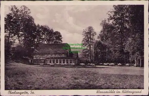 171410 AK Oberlungwitz Sa. 1943 Klausmühle im Hüttengrund Feldpost Post-Adresse