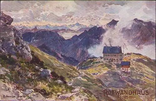 170852 AK Rotwandhaus Taxe Neuhaus b. Schliersee Künstlerkarte um 1910