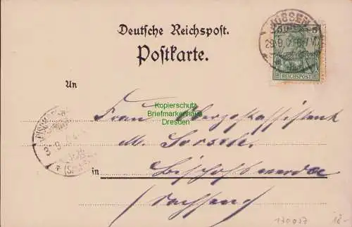 170057 AK Litho Thalbad bei Nossen 1900 Restaurant Gasthaus