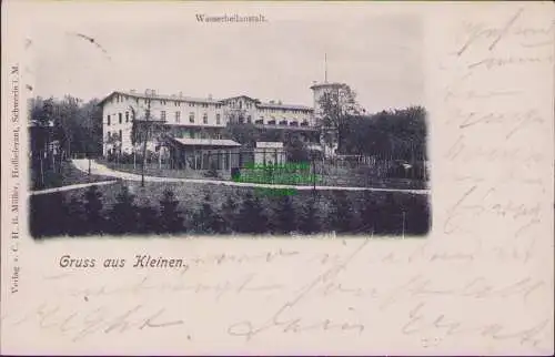 165579 AK Gruss aus Kleinen Wasserheilanstalt 1900 Verlag v. C. H. B. Müller, H