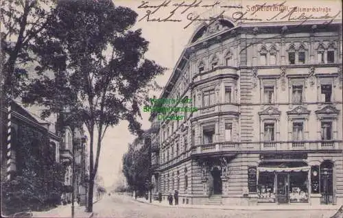 156887 Ansichtskarte Schneidemühl Pila 1916 Bismarckstraße Central Hotel