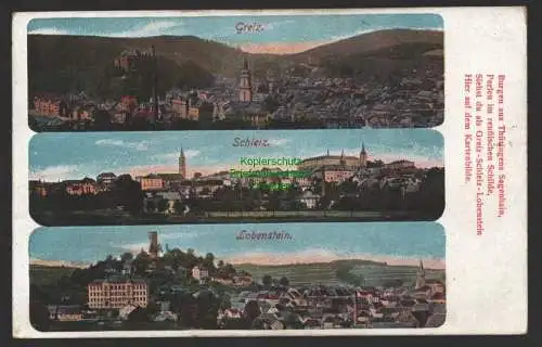 154346 AK Greiz Schleiz Lobenstein Thüringens Sagenhain um 1910