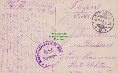 153331 AK Liegnitz Legnica 1917 Schießhaus