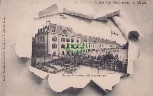 153206 AK Neubreisach im Elsass Neuf-Brisach um 1910 Unteroffiziervorschule