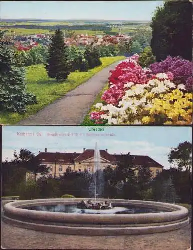 153040 2 AK Kamenz Hutberg Berg - Hotel 1930 Barmherzigkeitsstift 1915