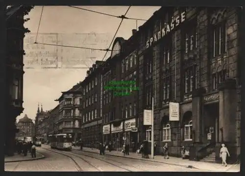 151283 Ansichtskarte Görlitz Berliner Strasse Sparkasse 1970 Dental Depot