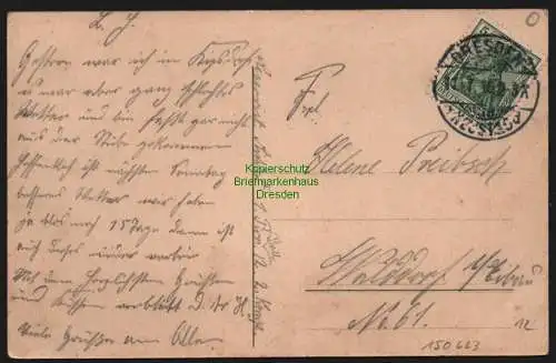 150623 AK Dresden 1916 1. Pionier Bataillon Nr. 12 kriegsmäßiger Brückenschlag