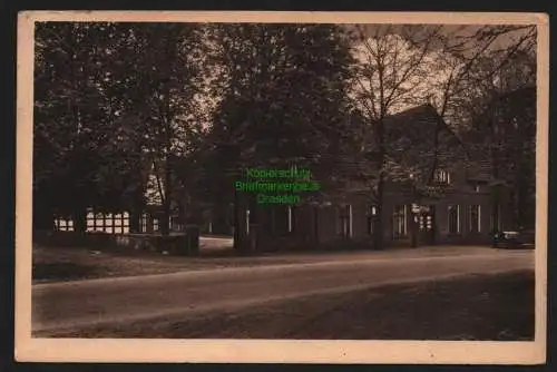 150419 Ansichtskarte Steinhagen 1933 Garten Restaurant Vierschlingen G. Baumann