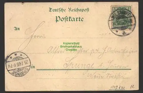 149272 AK Wilsdruff 1905 Wielandstraße 2 große Villen