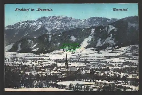 149142 Ansichtskarte Kirchdorf im Kremstale 1909 Winterbild