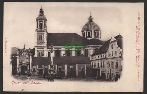 149177 Ansichtskarte Pöllau Steiermark Schloss um 1900 Kirche