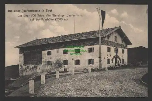 149176 Ansichtskarte Jaufenstrasse in Tirol um 1910 Sterzinger Jaufenhaus